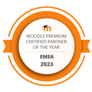 Siegel Moodle Premium Partner of the year EMEA - 2023